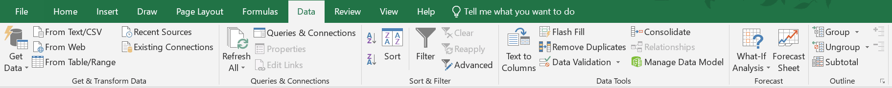 Data Tab